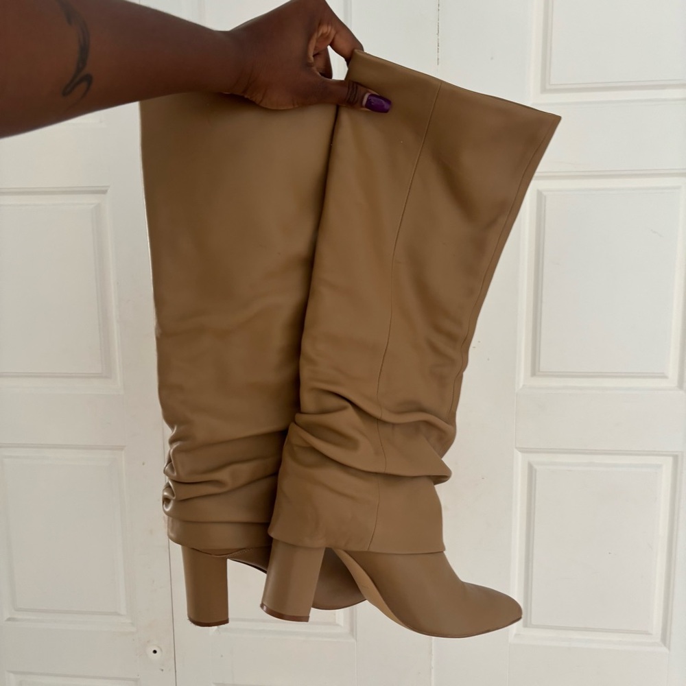 Marc Fisher Tan Knee-High Boots